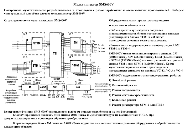 Мультиплексор SMS600V
