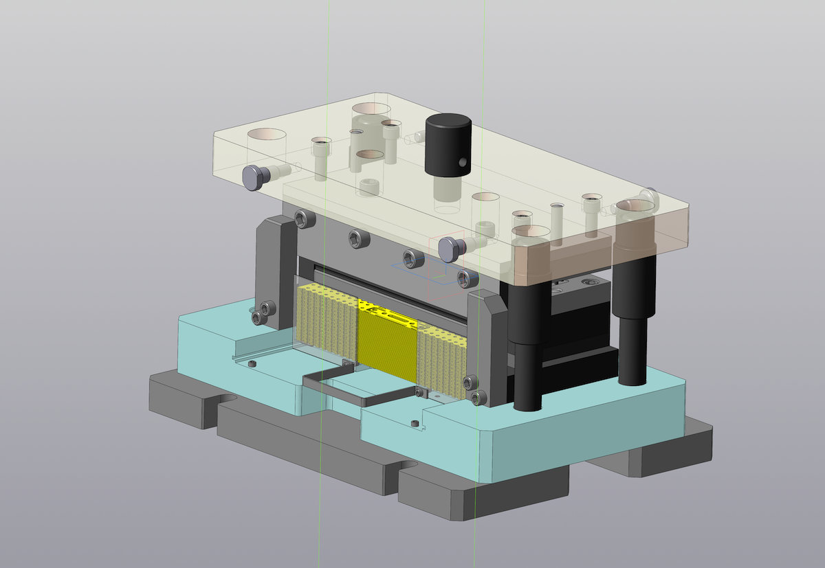 Чертеж 3Д-модель штампа для изготовления подвеса