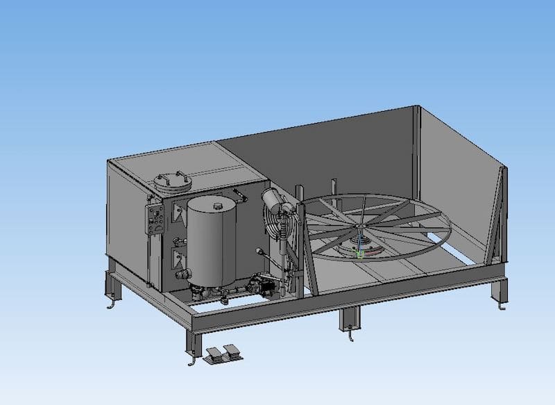 3Д-модель установки мойки деталей