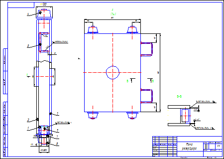 Рама проектируемого электрогидравлического подъёмника