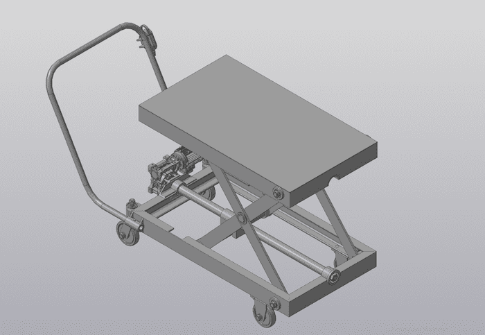 3D-модель гидравлической подъёмной платформы